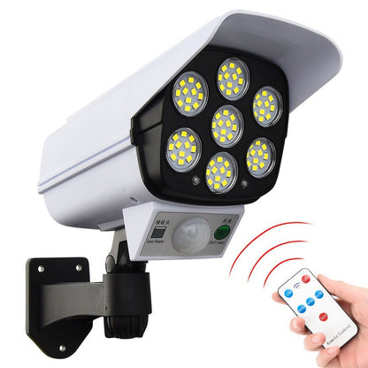 Surveillance Cameras Led Simulation Monitoring Security Lighting Solar Motion Sensor Wall Lamp Outdoor Lamps Garden Light