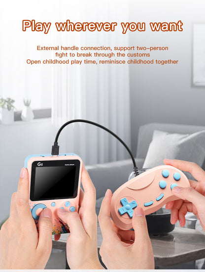 Portable Retro Mini Game Console,500-in-1 8-Bit Handheld Game Player,3-Inch Color HD LCD, AV Out for TV for Kids Adults Gift