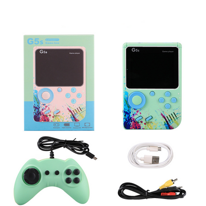 Portable Retro Mini Game Console,500-in-1 8-Bit Handheld Game Player,3-Inch Color HD LCD, AV Out for TV for Kids Adults Gift